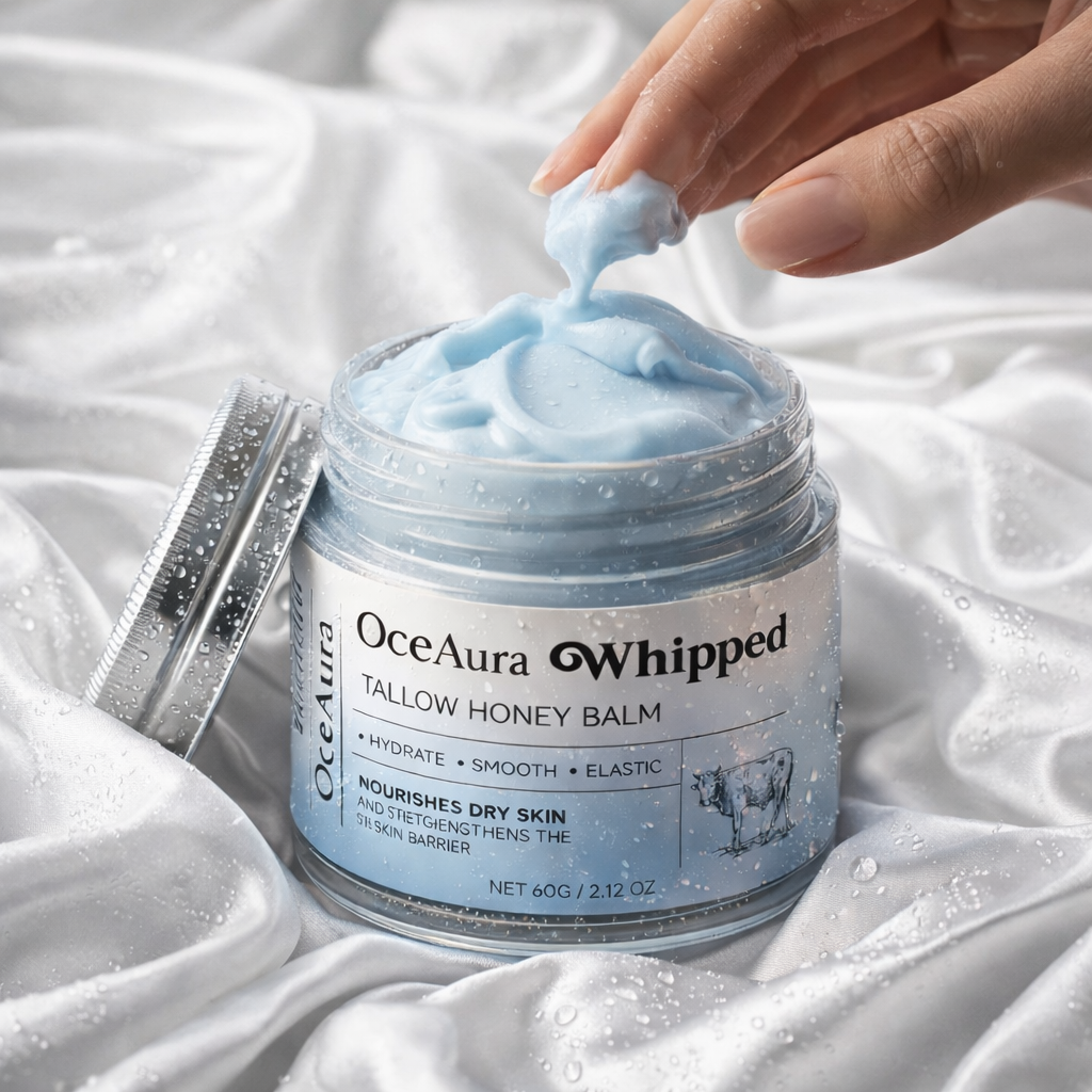 Whipped Tallow Honey Balm - Copper Peptides GHK-Cu Beef Tallow