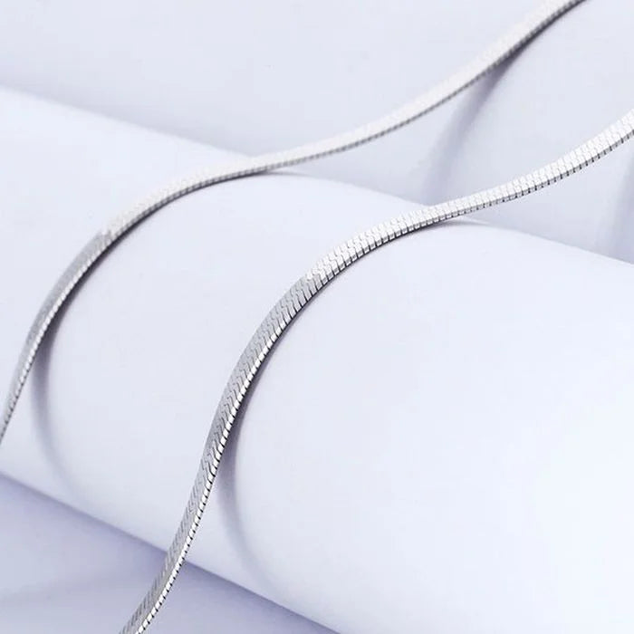 925 Unisex Sterling Silver Blade Chain