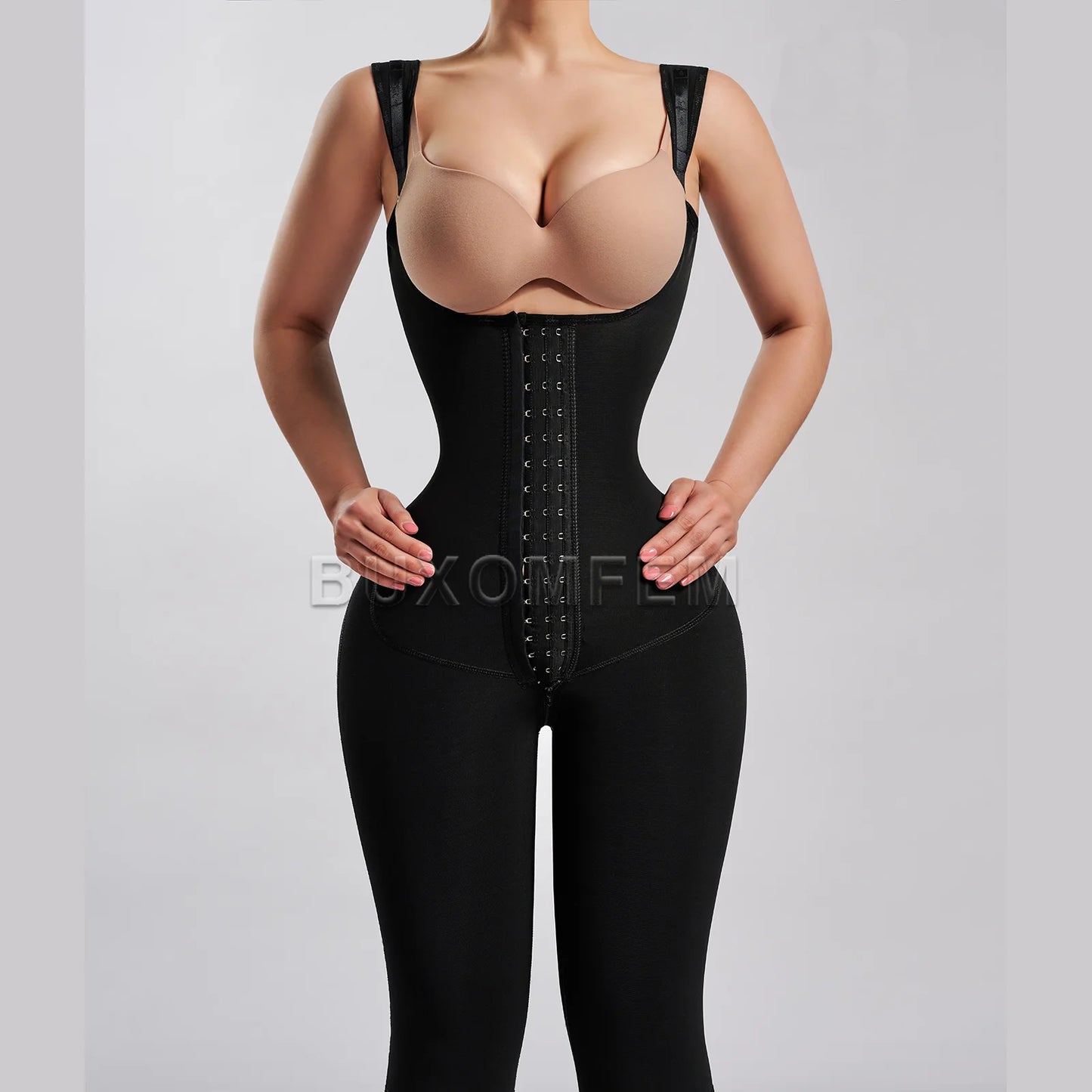 Women's Open Chest Girdles Fajas Colombianas High Waist Trainer Body Shapewear Slimming Post Surgery Elastic Abdomen Bodysuits