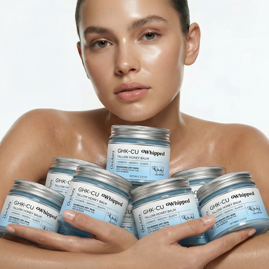 Whipped Tallow Honey Balm - Copper Peptides GHK-Cu Beef Tallow