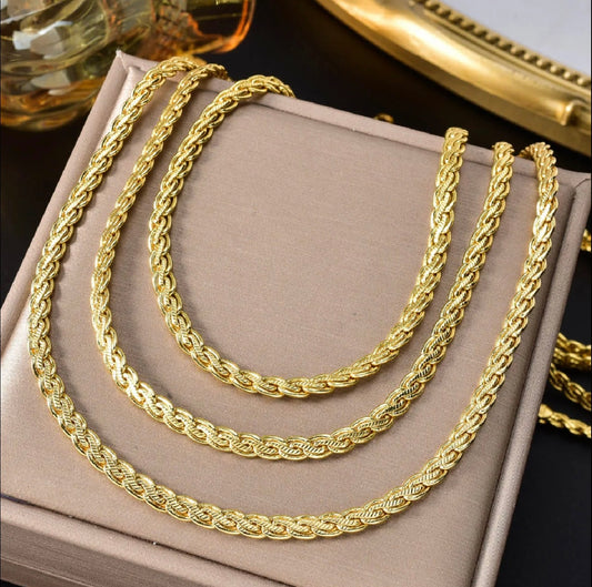 Monaco - 18k Gold Plated Banquet Necklace