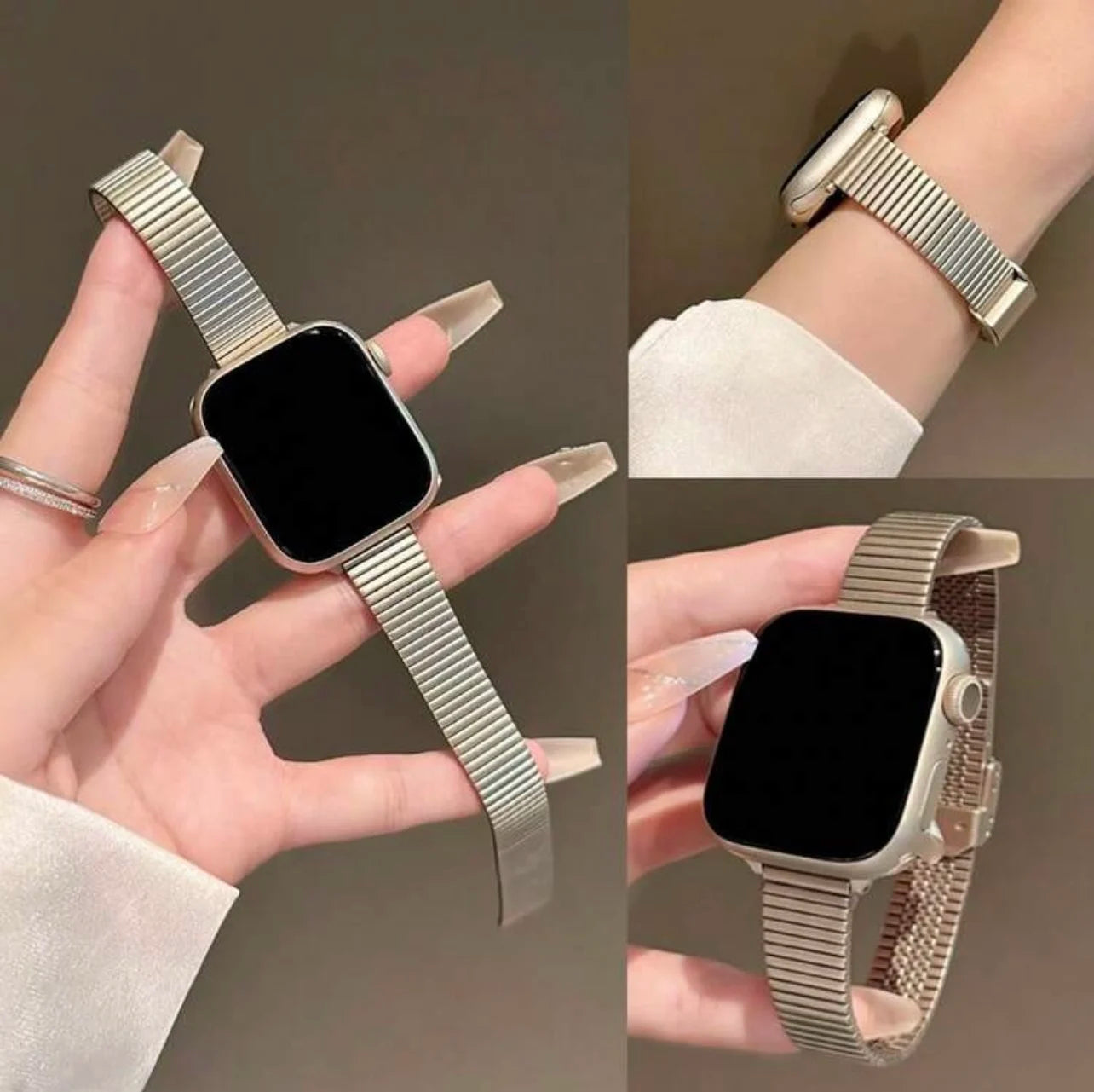 Luxury bracelet For Apple Watch band link women Series 11/8/7/6/10/9 40mm 41mm 38mm 42mm 44mm 45mm 46mm Strap