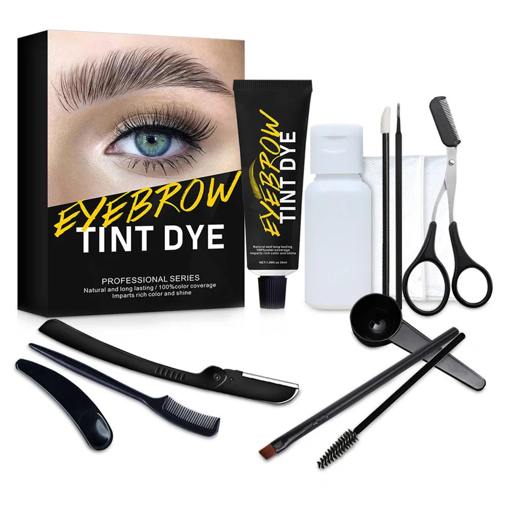 Eyebrow Tint Gel Set, Waterproof & Smudge-Proof