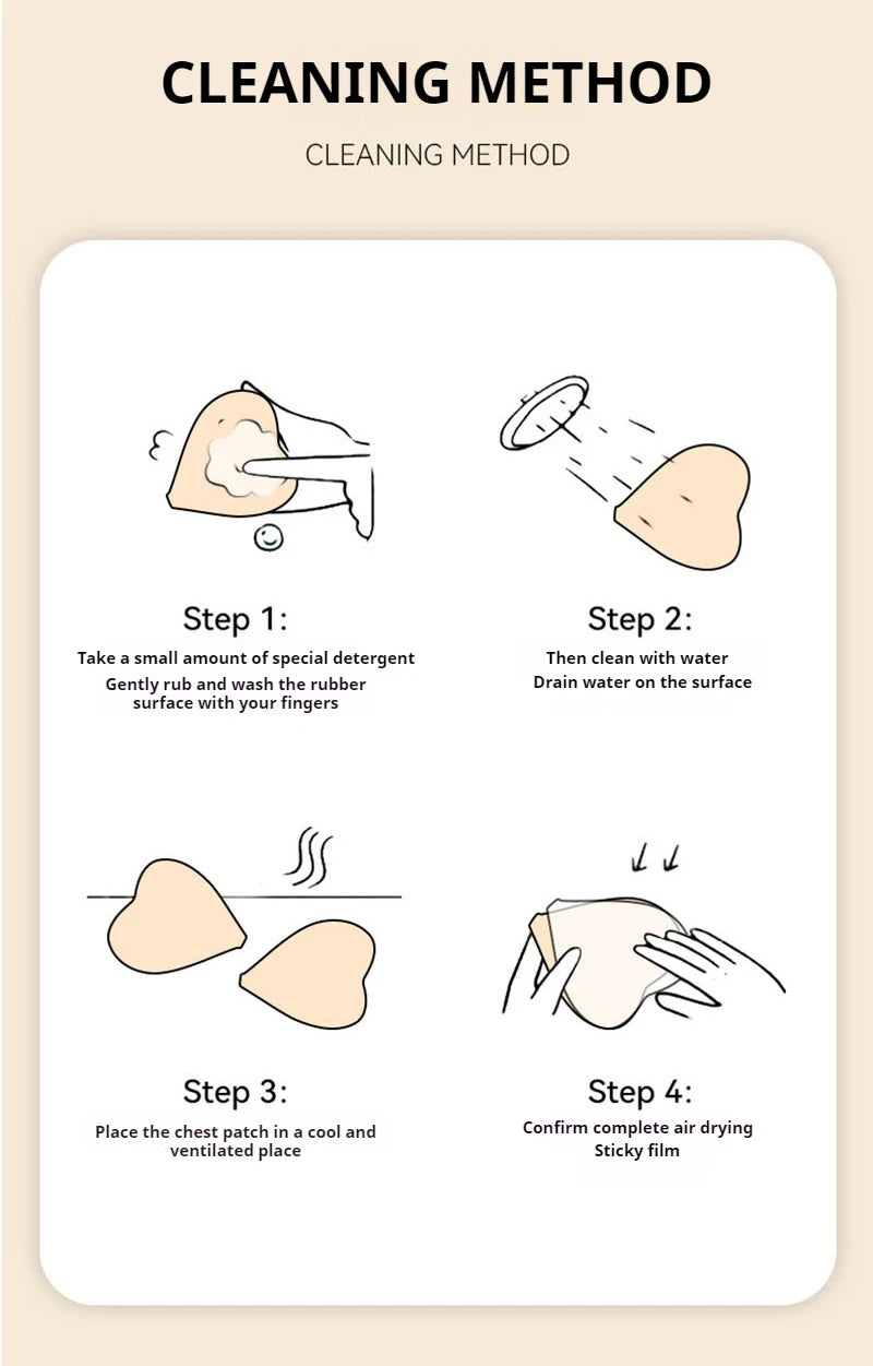 Heart Shaped Silicone Nipple Covers Wireless Bra Invisible