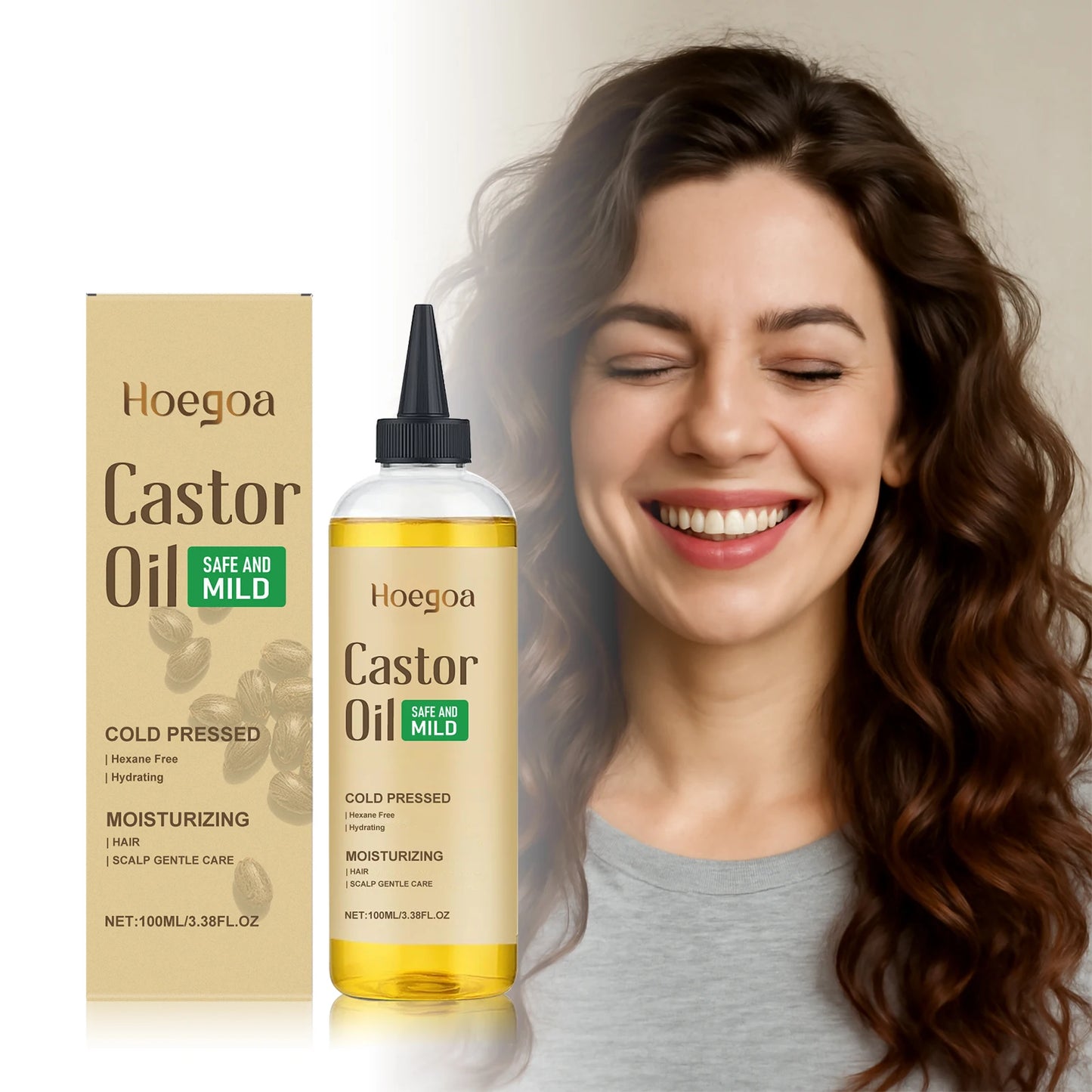Castor Oil Essential Oil For Hair Strengthen Repair Regrowth Oil