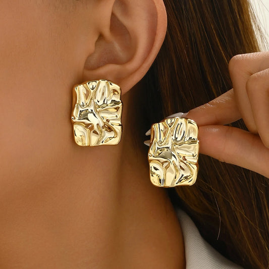 Geometric Metallic Earrings