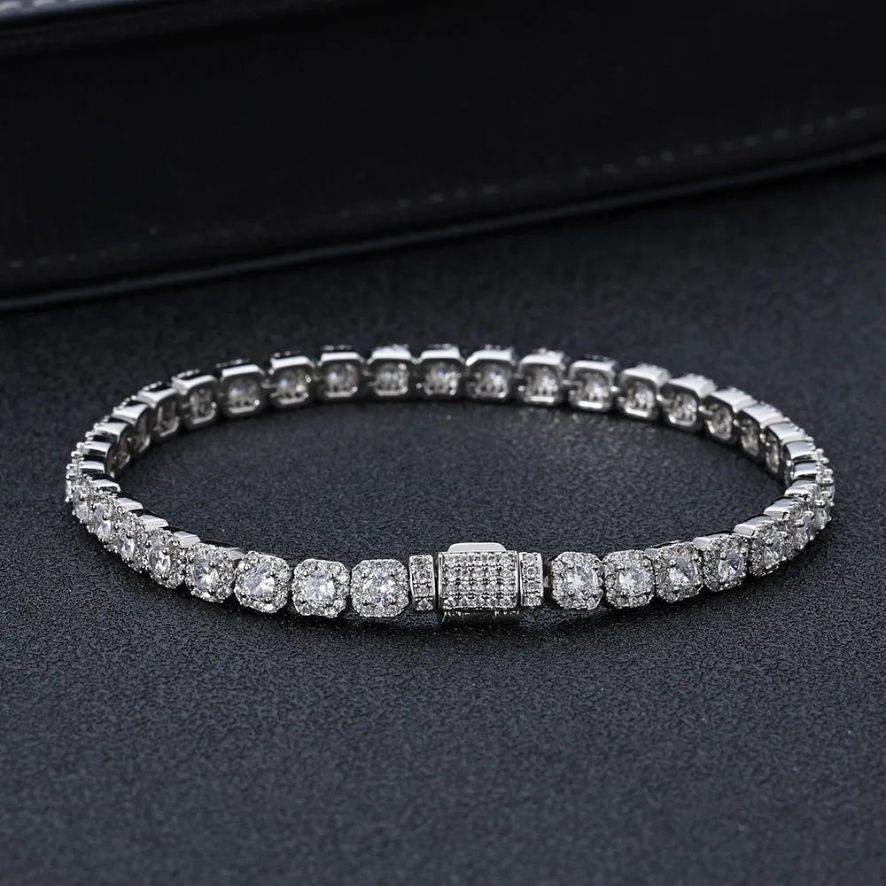Janice - Iced Tennis Bracelet 18k Gold Plated