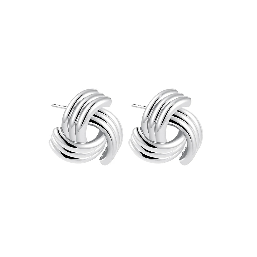 Vaila - 18k gold plated Stainless Twist Knot Earrings - Multiple Variants