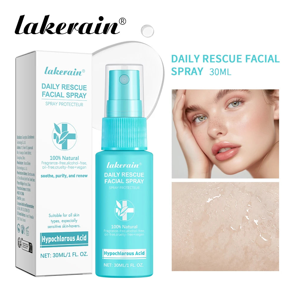 30ml Rescue Facial Spray For Sensitive Skin Hypochlorous Acid Spray Helps Reduce Redness Breakouts Soothing Balancing Spray