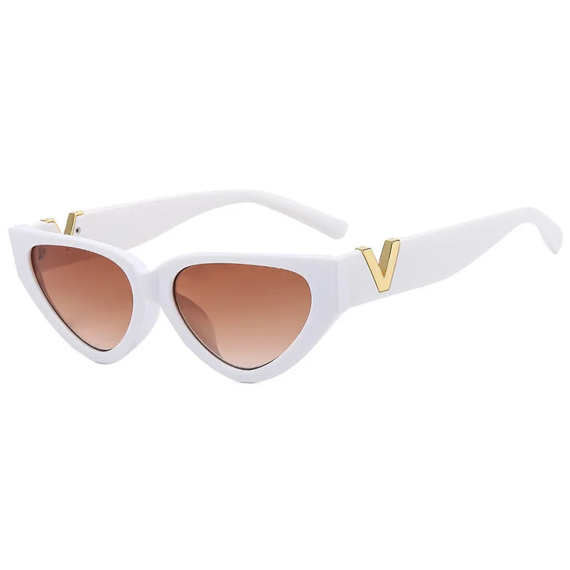 Luxury Vintage Cat Eyt Sunglasses Women Eyewear UV400 Gafas De Sol Mujer