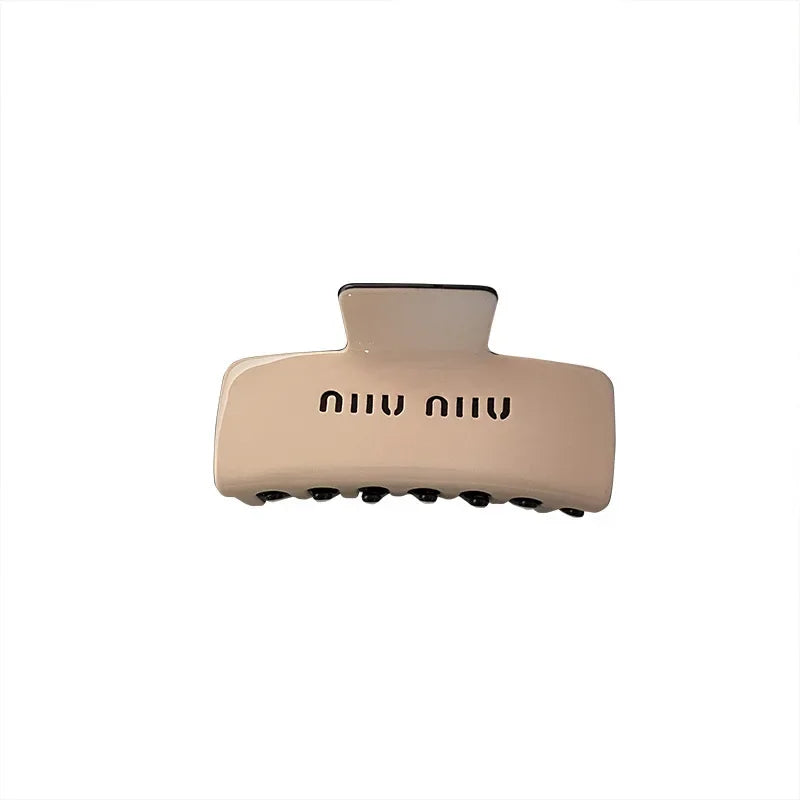 Hot Selling Lazy Acetic Acid Grab Clip Commuter Fashion High-grade Double-sided Hair Clip Back Hair Clip Shark Clip Women