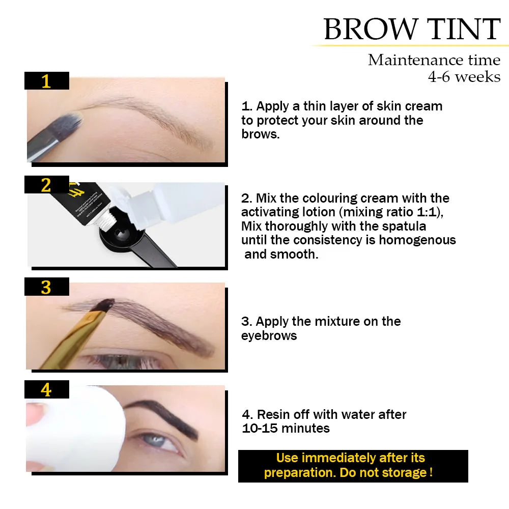 Eyebrow Tint Gel Set, Waterproof & Smudge-Proof
