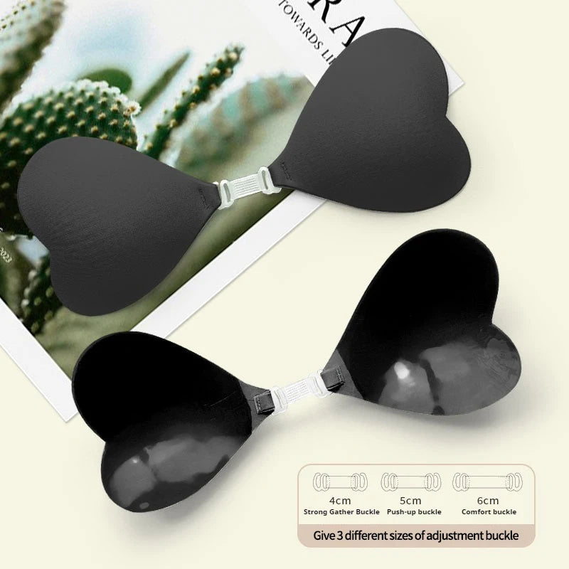 Heart Shaped Silicone Nipple Covers Wireless Bra Invisible