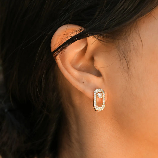 Amy - Paperclip Earrings