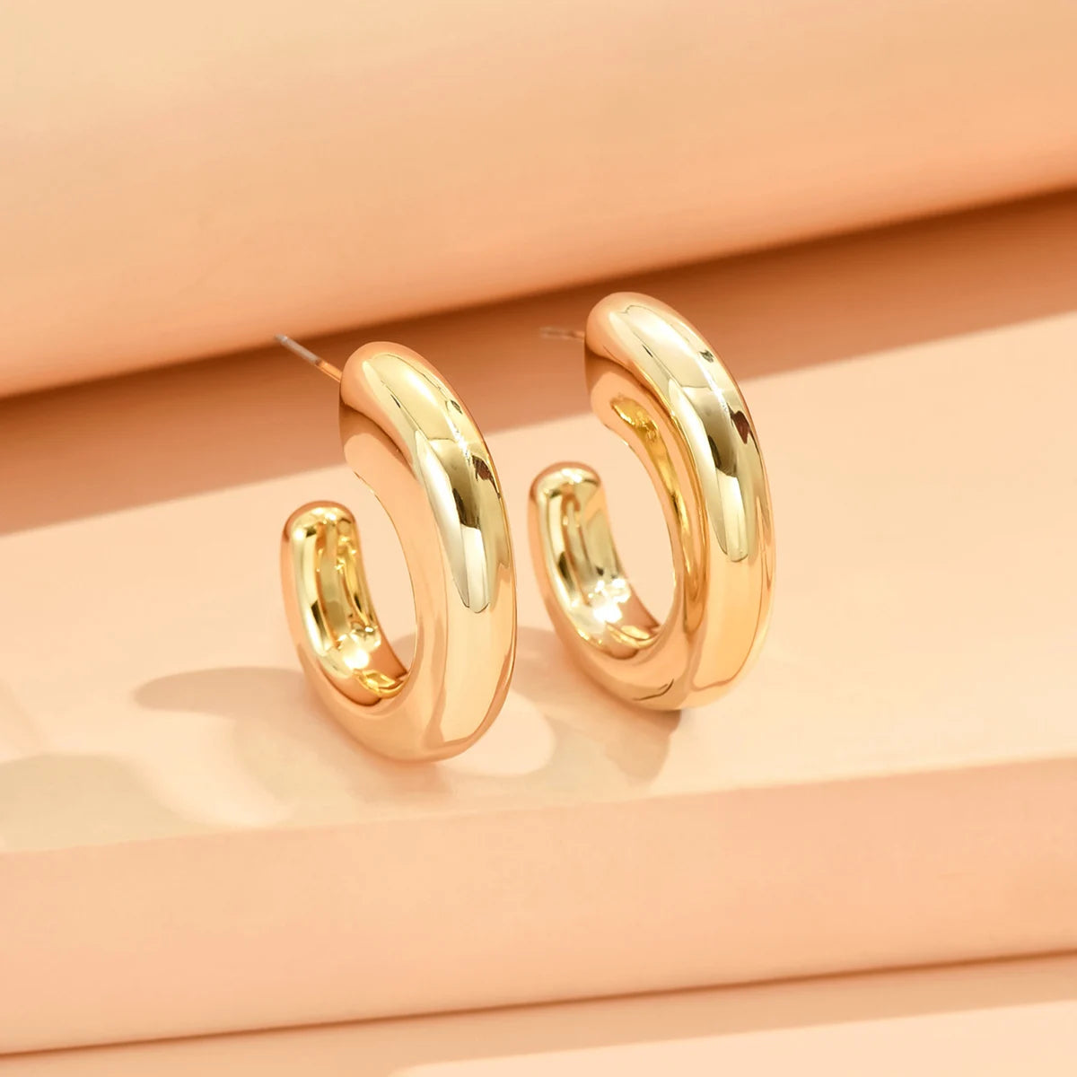 Geometric Metallic Earrings