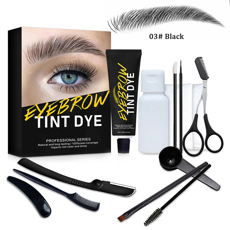 Eyebrow Tint Gel Set, Waterproof & Smudge-Proof