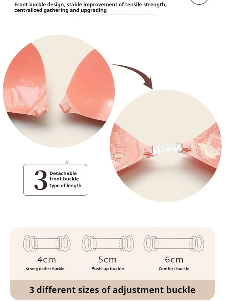 Heart Shaped Silicone Nipple Covers Wireless Bra Invisible