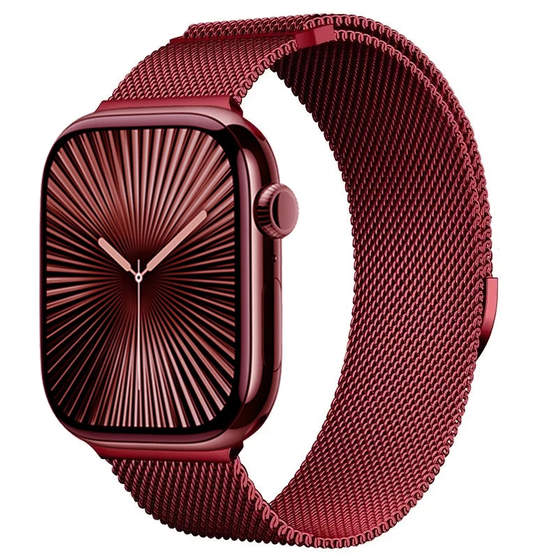 Metal Milanese Strap for Apple Watch Band Ultra3/2 49mm 11 10 9 8 7 Magnetic Bracelet iWatch 6 5 4 SE2 46mm 45mm 41mm 44mm 40mm