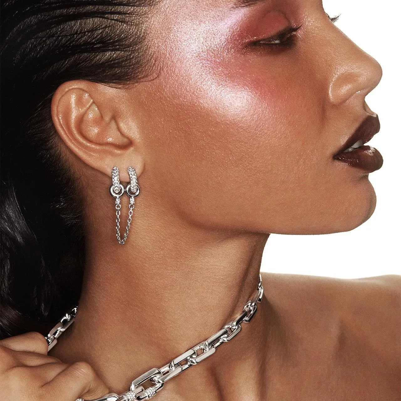 Skye - Earrings 18K Retro Hoops