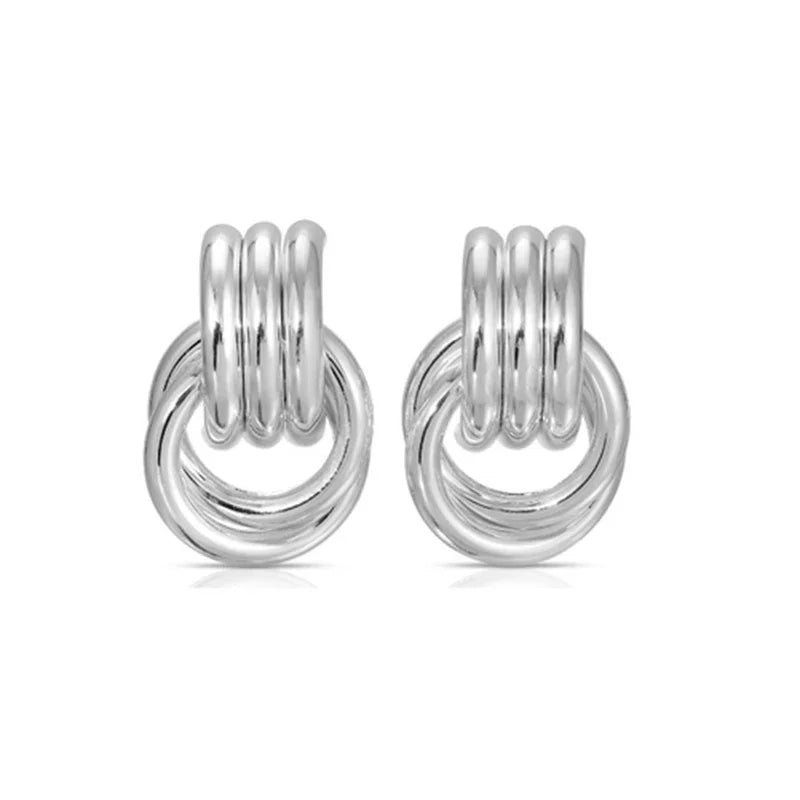 Vaila - 18k gold plated Stainless Twist Knot Earrings - Multiple Variants