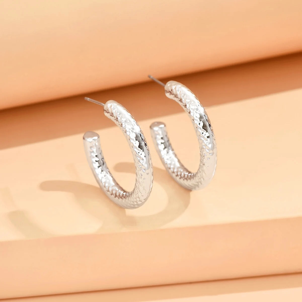 Geometric Metallic Earrings