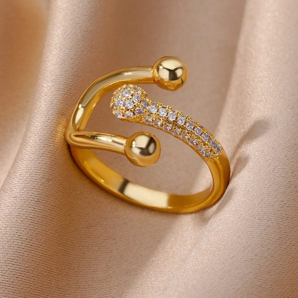 Open Rings 18k gold plated