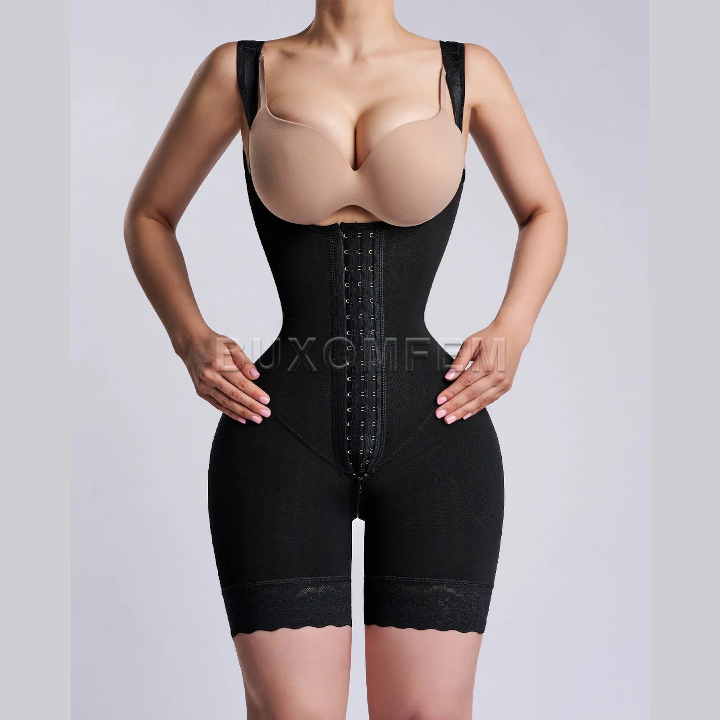 Women's Open Chest Girdles Fajas Colombianas High Waist Trainer Body Shapewear Slimming Post Surgery Elastic Abdomen Bodysuits