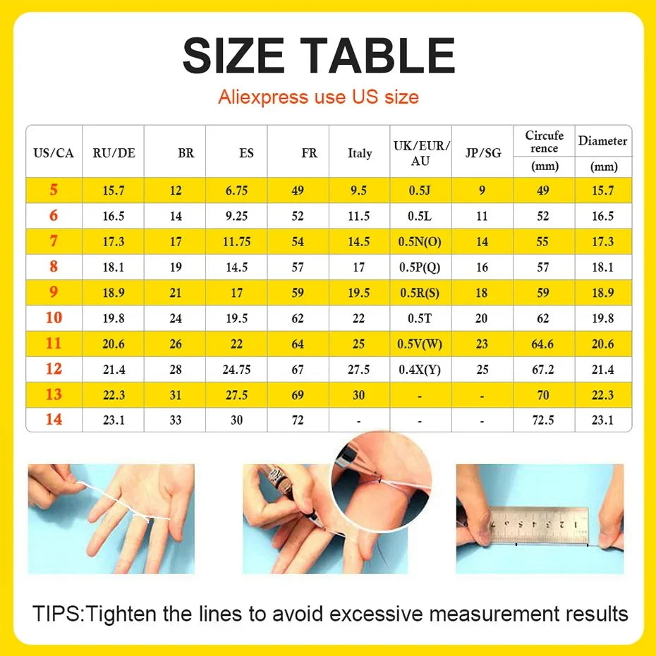 18K Gold Plated Stainless Steel Crystal Zircon Ring