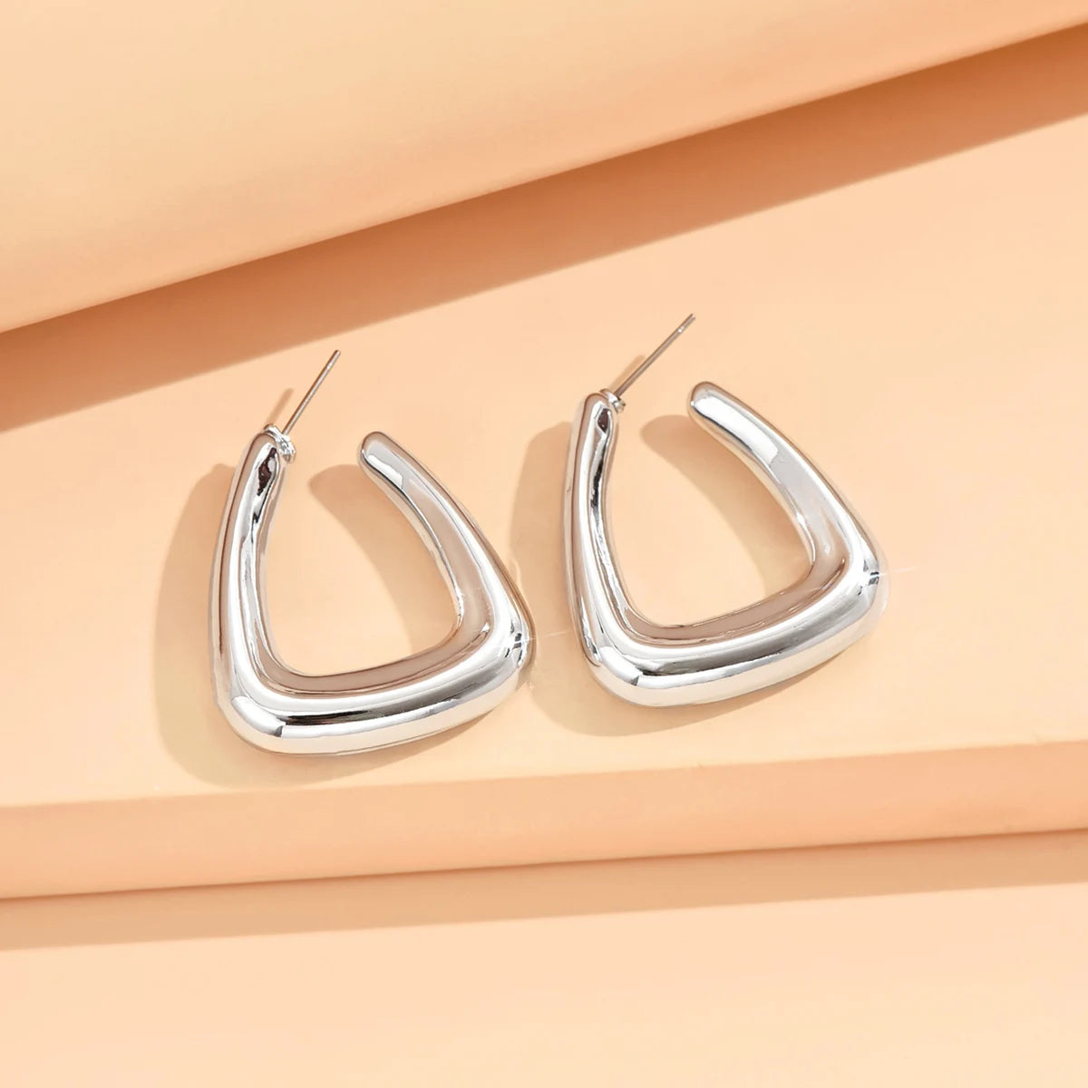 Geometric Metallic Earrings