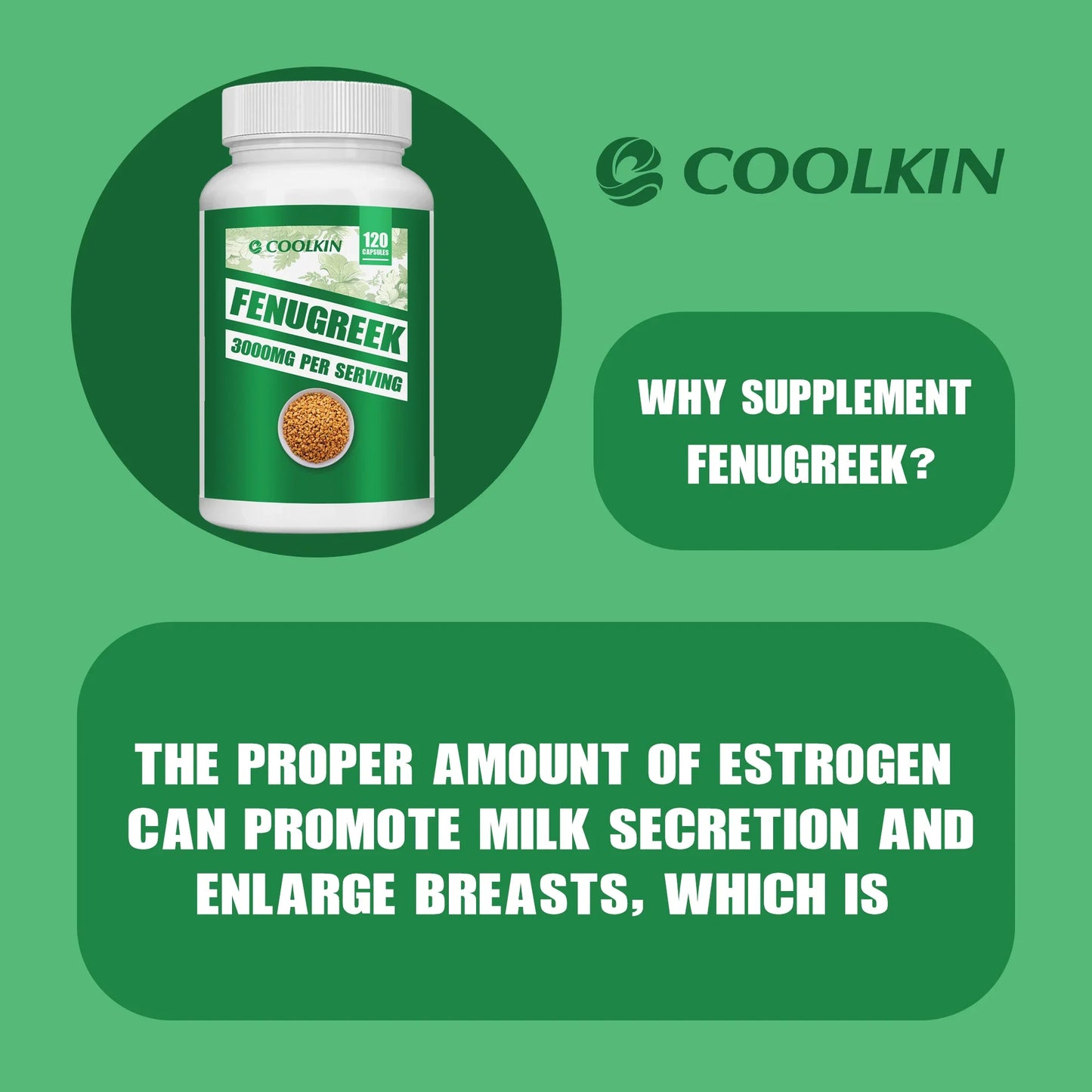 Fenugreek - Rich in Protein and Vitamins - Suitable for Breastfeeding Mothers, Helps Digestion, Weight Management - 120 Capsules