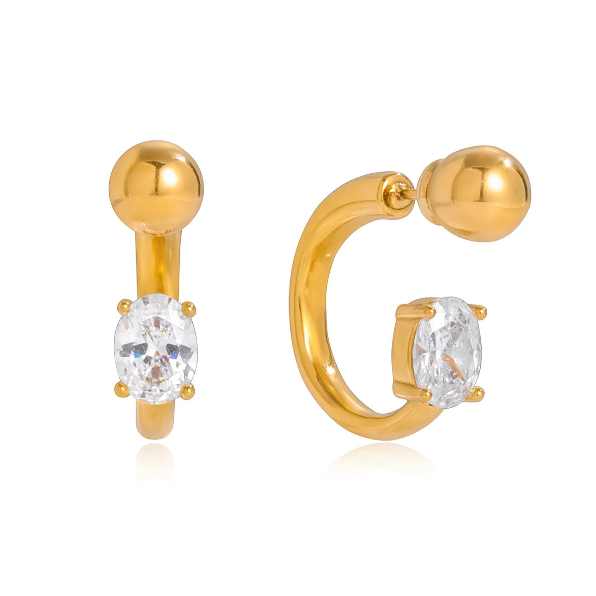 Diana - Classic 18K Gold plated Stainless Droplet