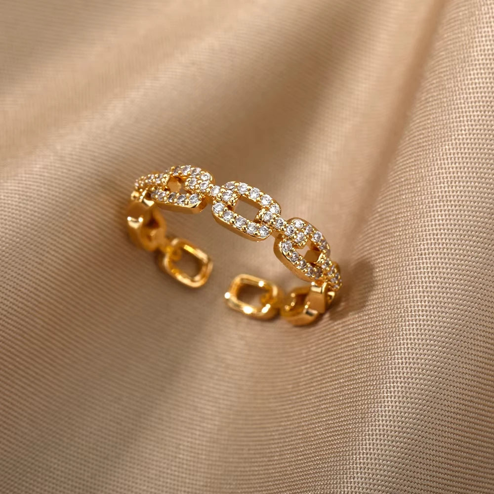 Open Rings 18k gold plated