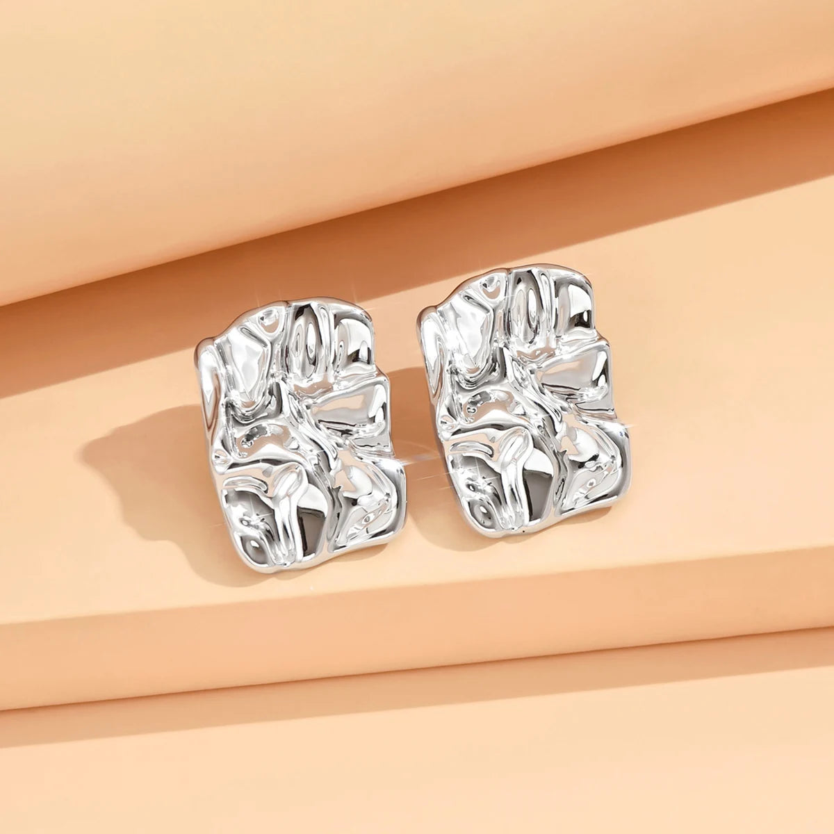 Geometric Metallic Earrings