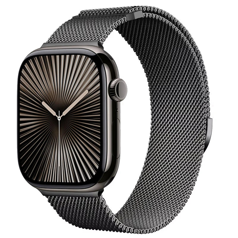 Metal Milanese Strap for Apple Watch Band Ultra3/2 49mm 11 10 9 8 7 Magnetic Bracelet iWatch 6 5 4 SE2 46mm 45mm 41mm 44mm 40mm