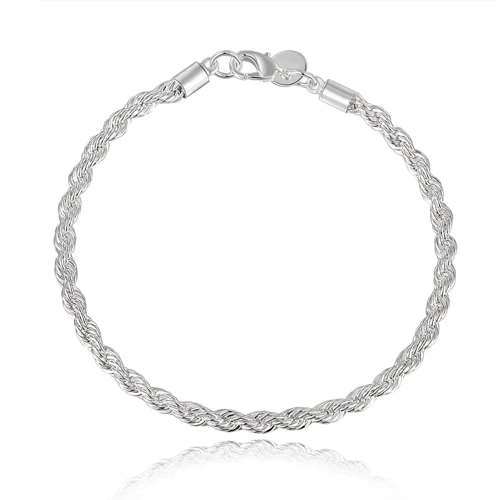925 sterling silver Unisex Chain