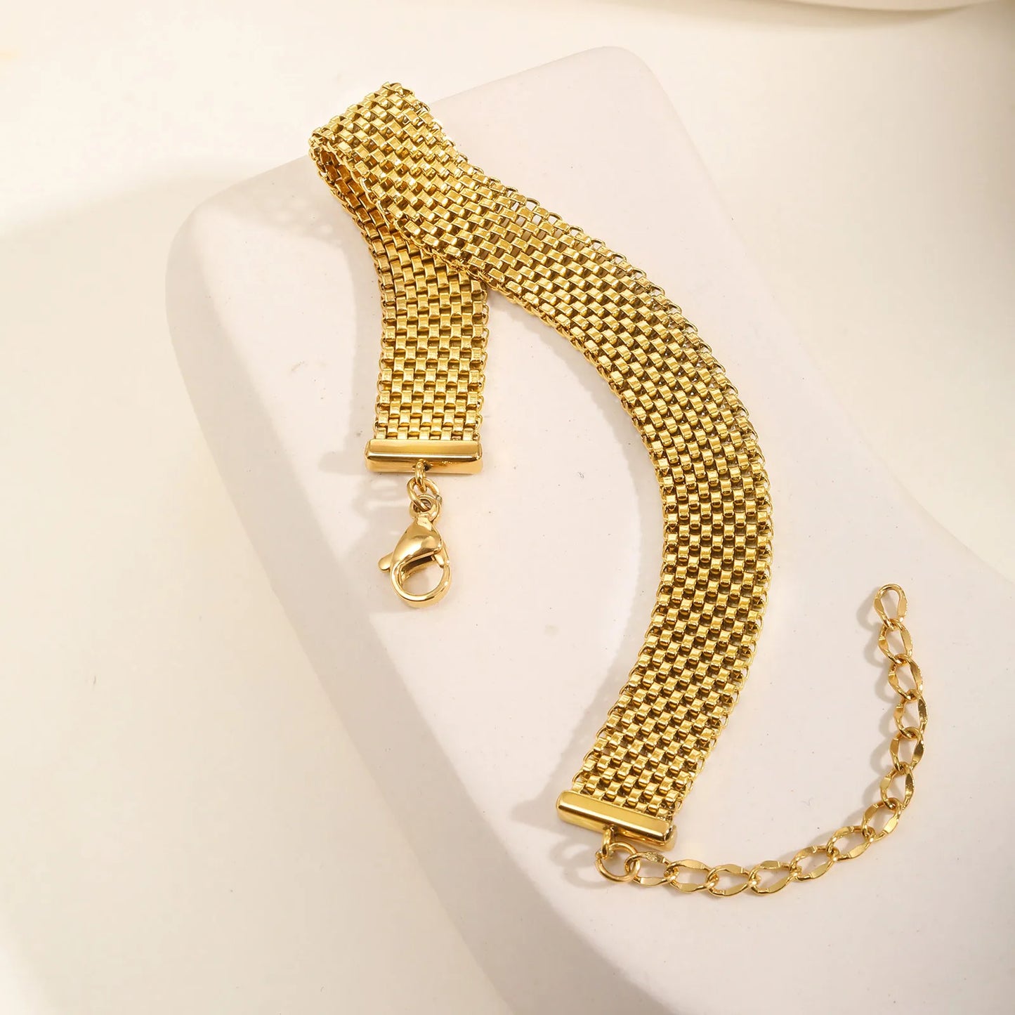 Jenny - Stainless Chain Bracelet, 18k PVD Gold Plated