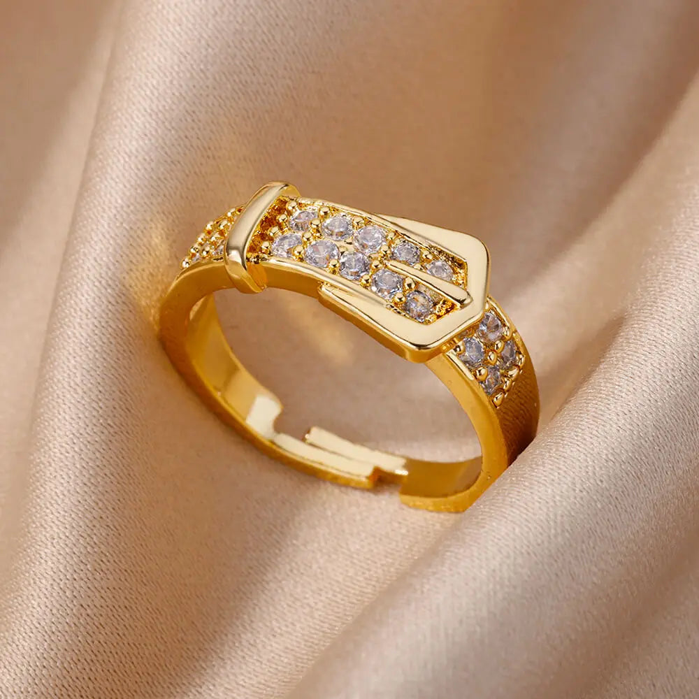 Open Rings 18k gold plated