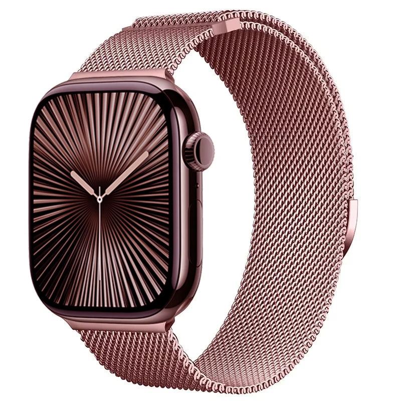 Metal Milanese Strap for Apple Watch Band Ultra3/2 49mm 11 10 9 8 7 Magnetic Bracelet iWatch 6 5 4 SE2 46mm 45mm 41mm 44mm 40mm