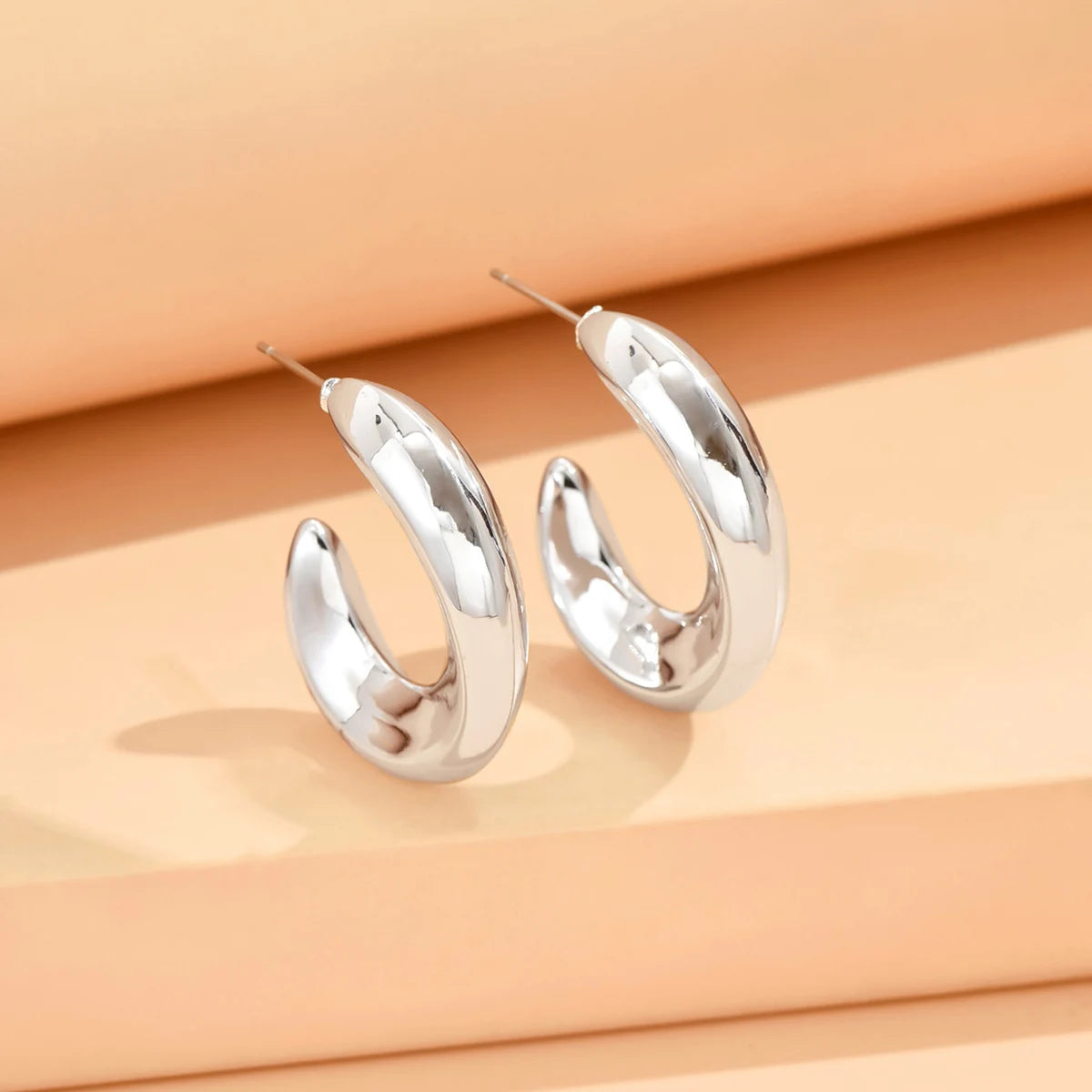 Geometric Metallic Earrings