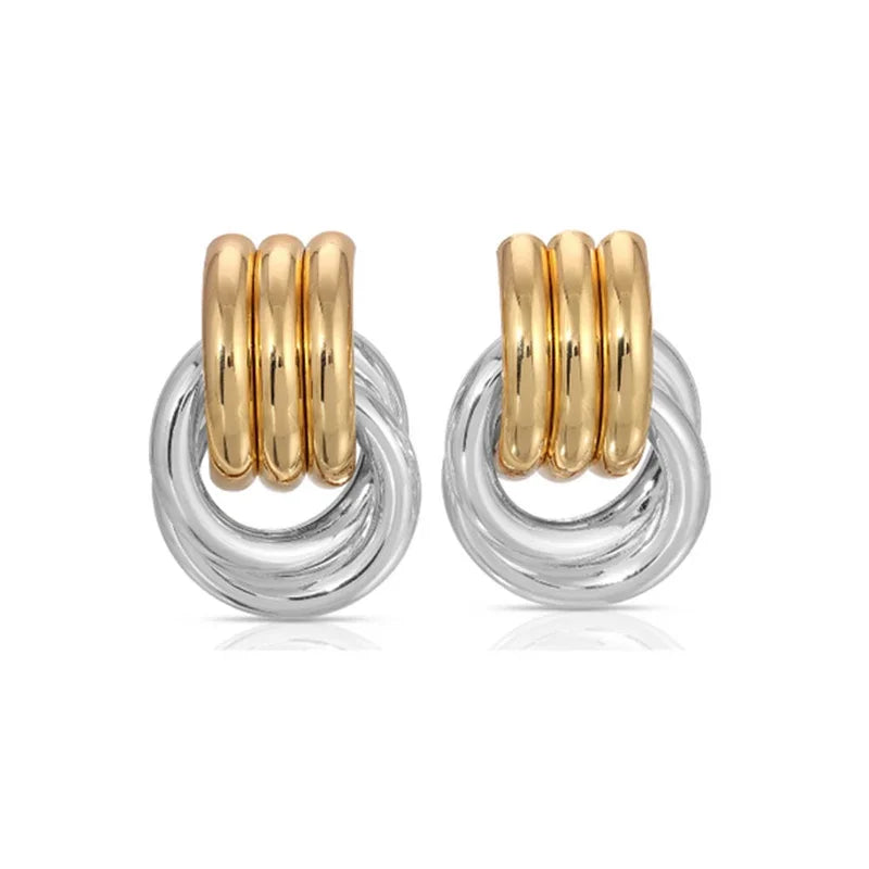 Vaila - 18k gold plated Stainless Twist Knot Earrings - Multiple Variants