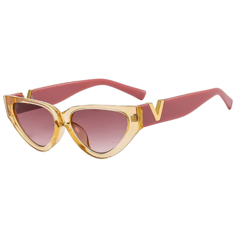 Luxury Vintage Cat Eyt Sunglasses Women Eyewear UV400 Gafas De Sol Mujer