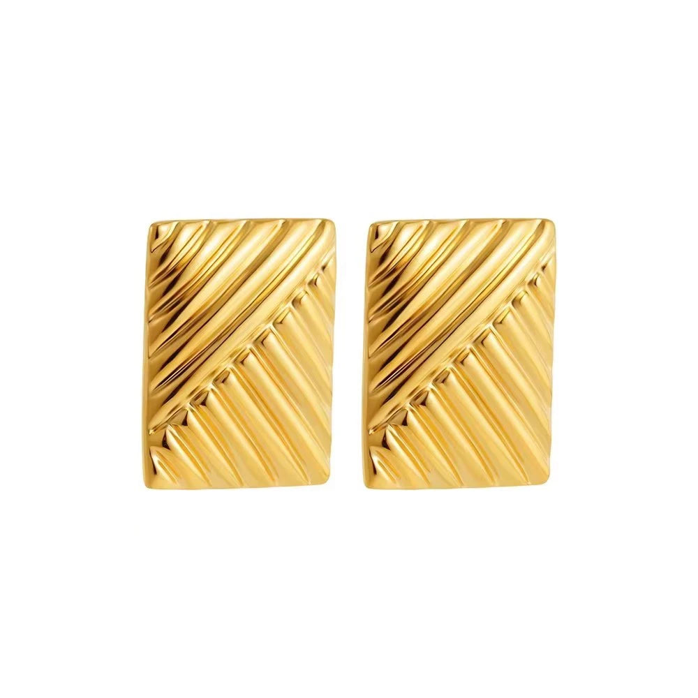 Vaila - 18k gold plated Stainless Twist Knot Earrings - Multiple Variants