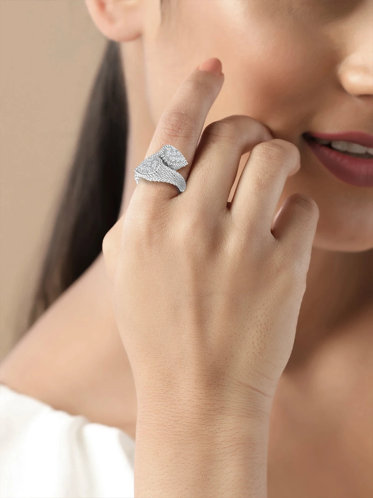 APIR 18k Gold Plated 5A Zircon Exquisite Ring for Women Bohemian Style Water Drop Shape Design Party Wedding Jewelry Luxury Ring