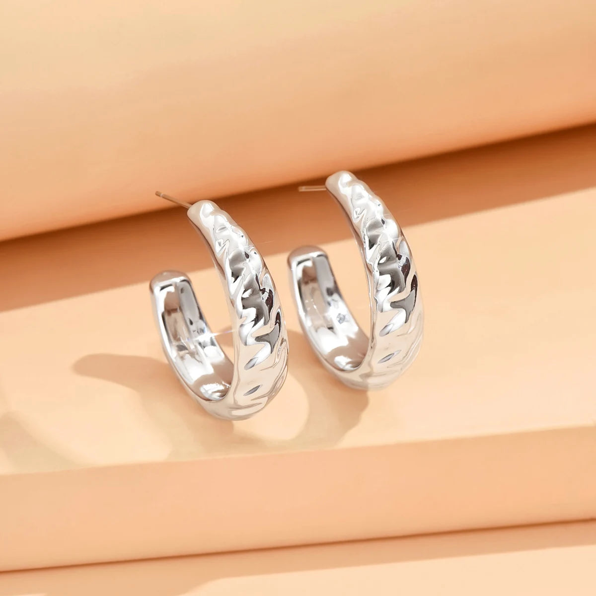 Geometric Metallic Earrings