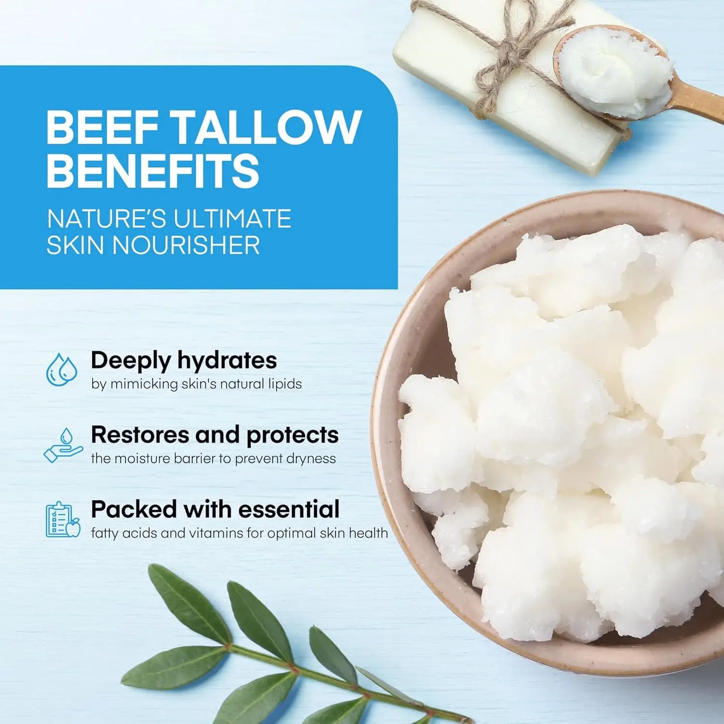 Whipped Tallow Honey Balm - Copper Peptides GHK-Cu Beef Tallow