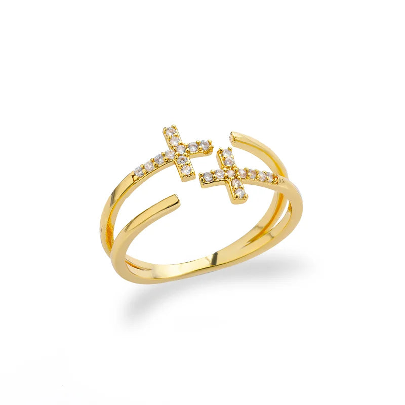 Open Rings 18k gold plated
