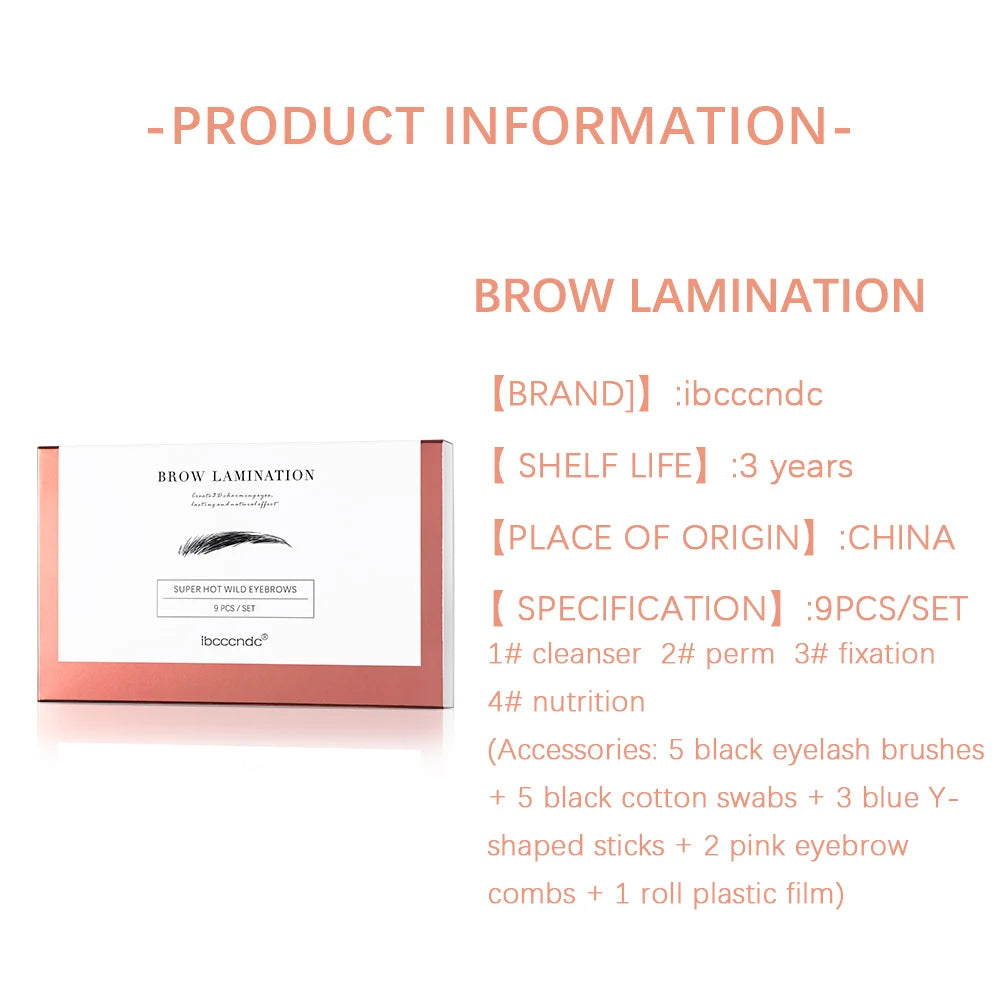 Hot Brow Lift Perming Eyebrow Lifting Brow Lamination Kit With Cling Film Nutrition Keratin Perming Lotion For Home Use Kit
