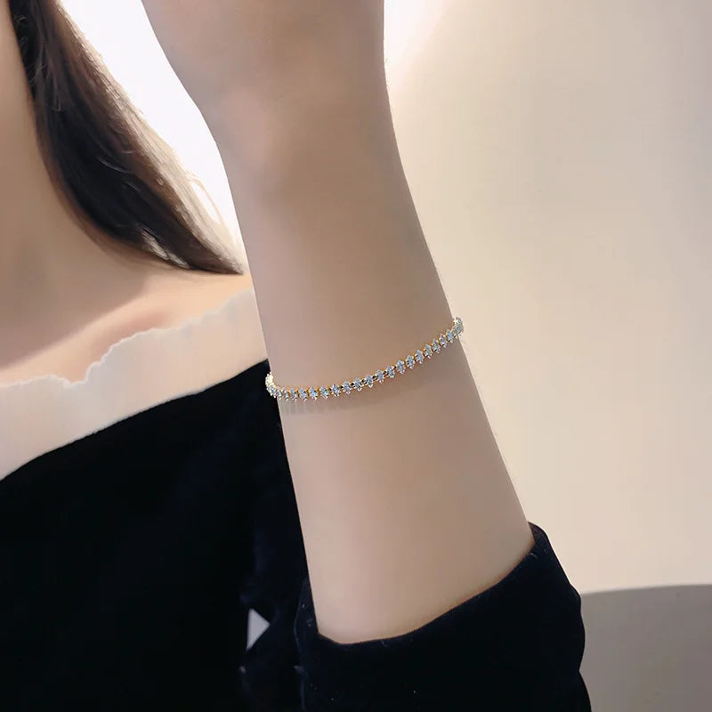 Lucy - 18K Gold Marquise Tennis