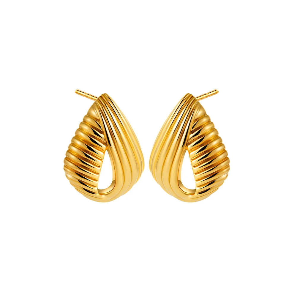 Vaila - 18k gold plated Stainless Twist Knot Earrings - Multiple Variants