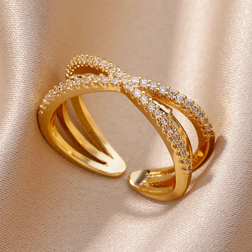Open Rings 18k gold plated